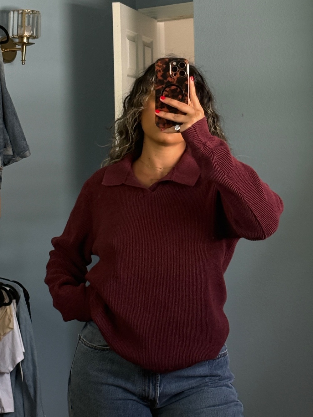 100% cotton long sleeve collared shirt